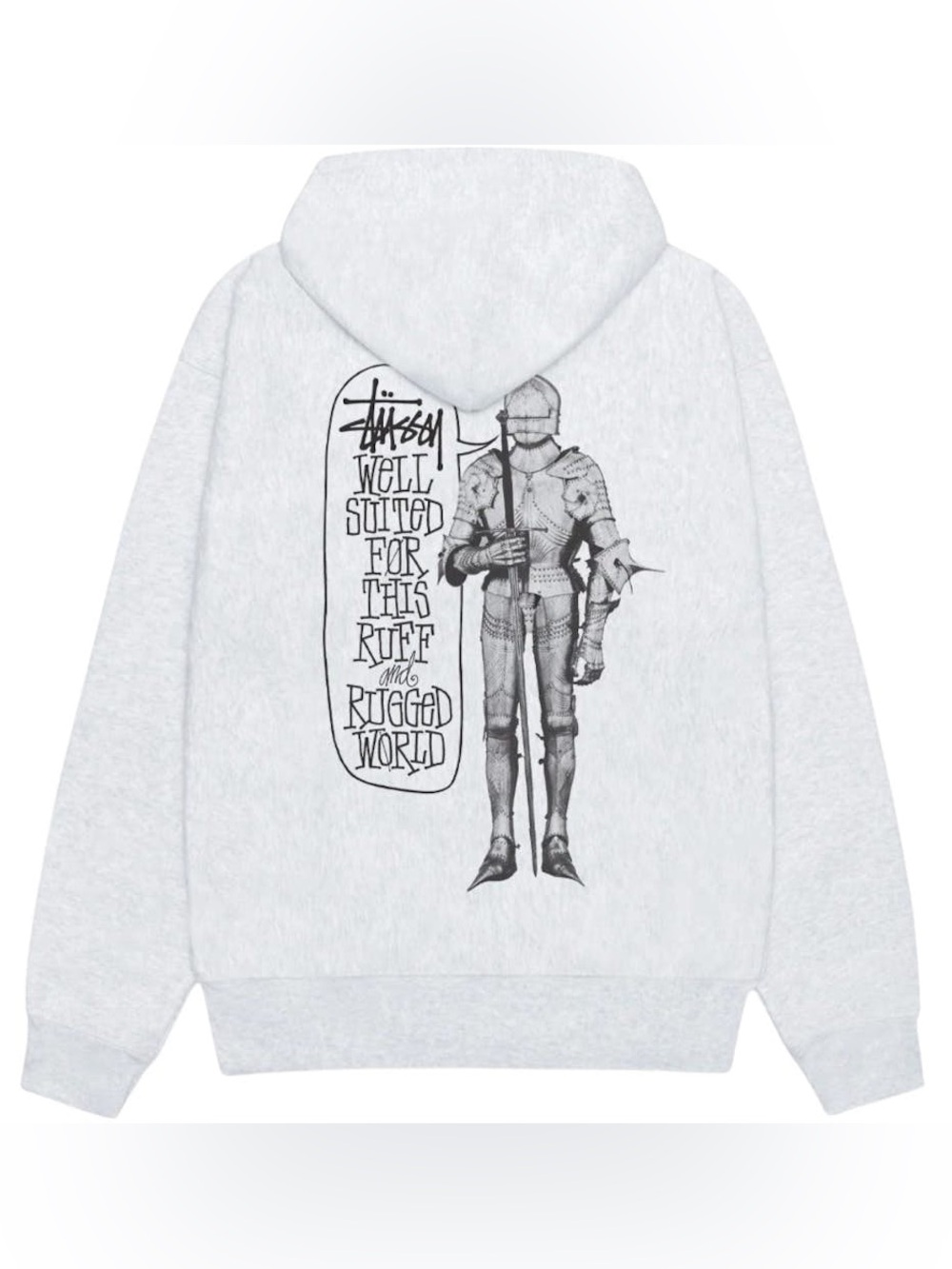 Stussy Well Suited Zip Hoodie Ash Heather